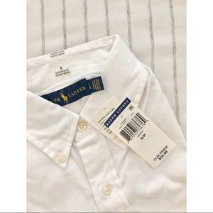 Ralph Lauren Mens White Button Down Shirt